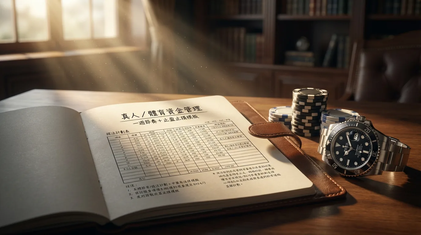 真人/體育玩家資金管理｜一週節奏＋止盈止損模板