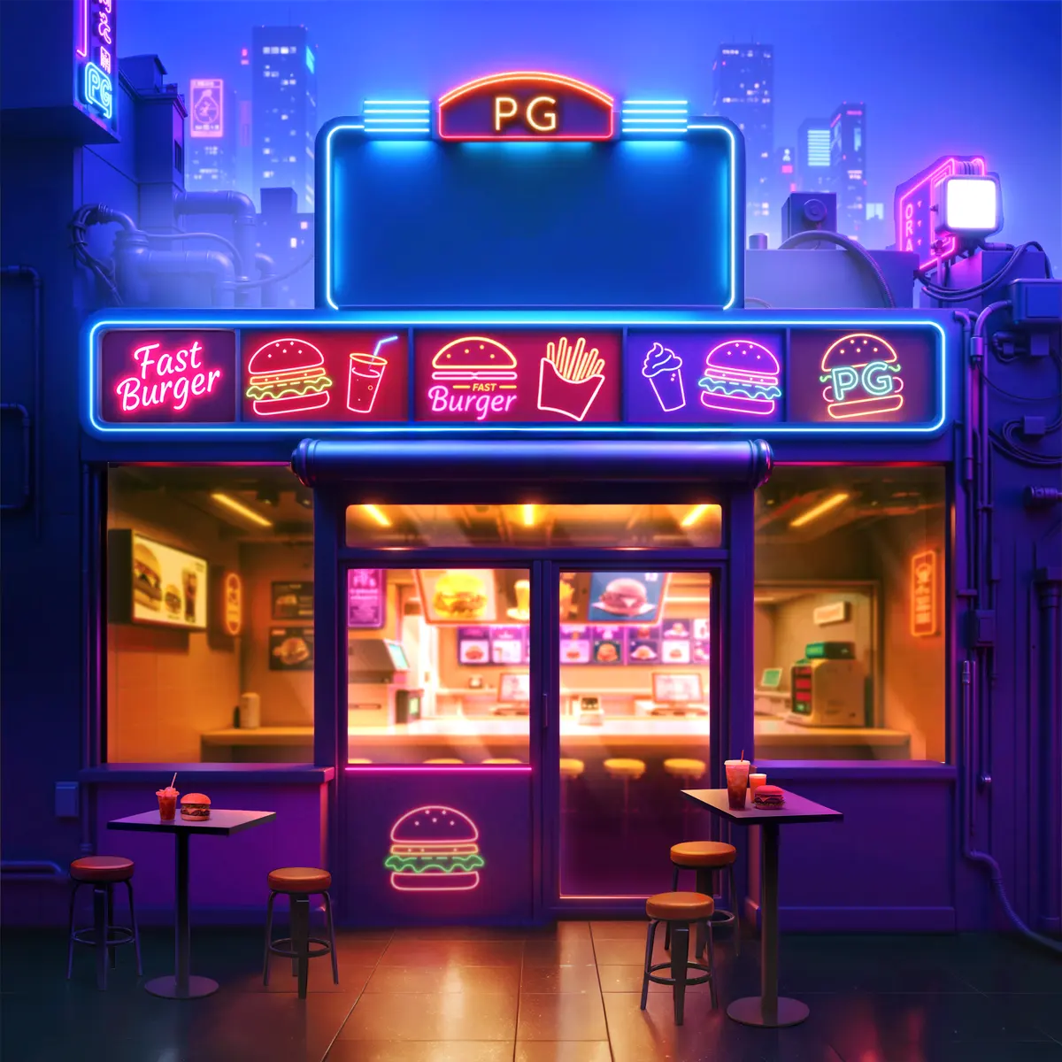 漢堡大升級(Diner Frenzy Spins)— PG SOFT 遊戲介紹 - 直向背景