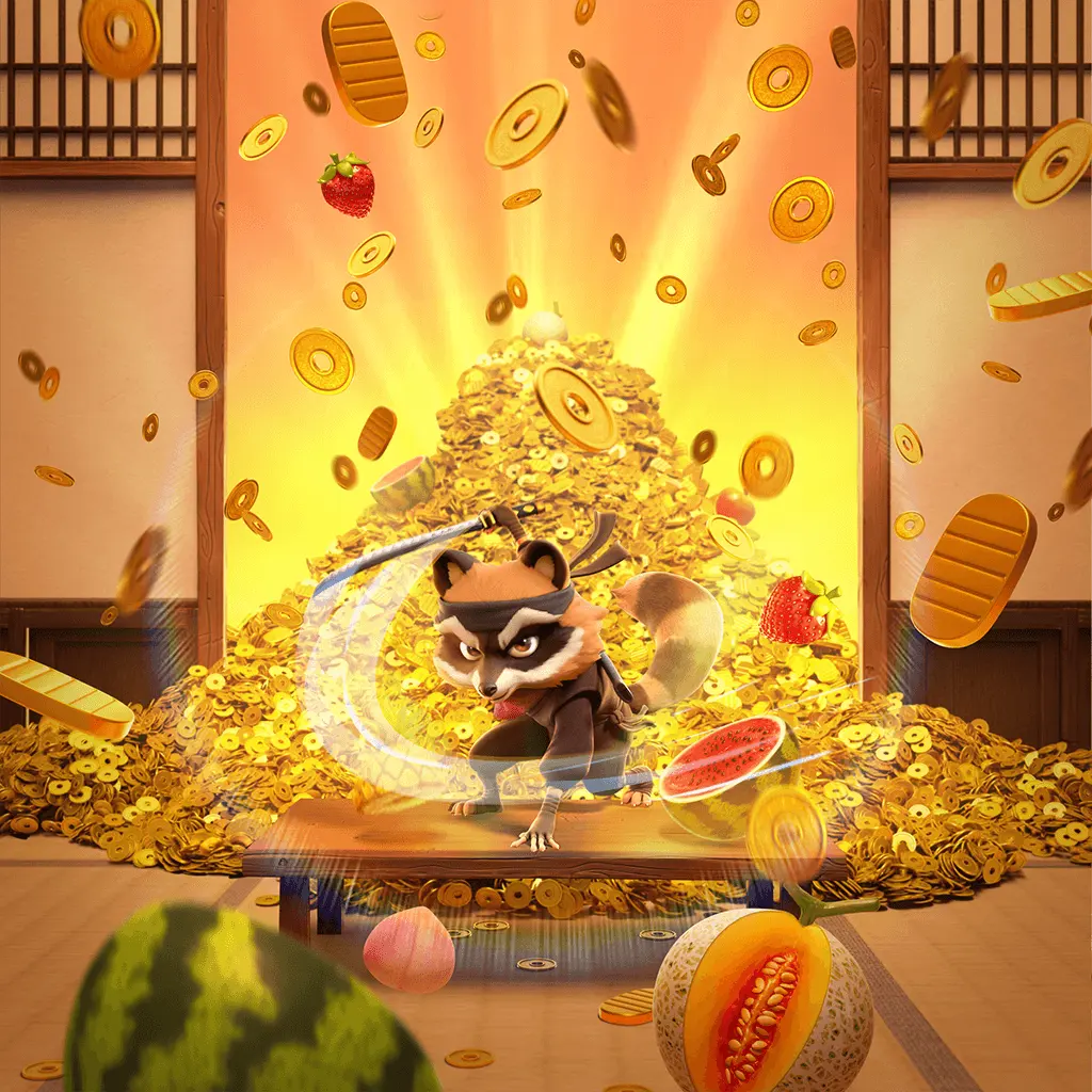 忍者小浣熊 (Ninja Raccoon Frenzy) 遊戲介紹 | PG SOFT - 橫向背景