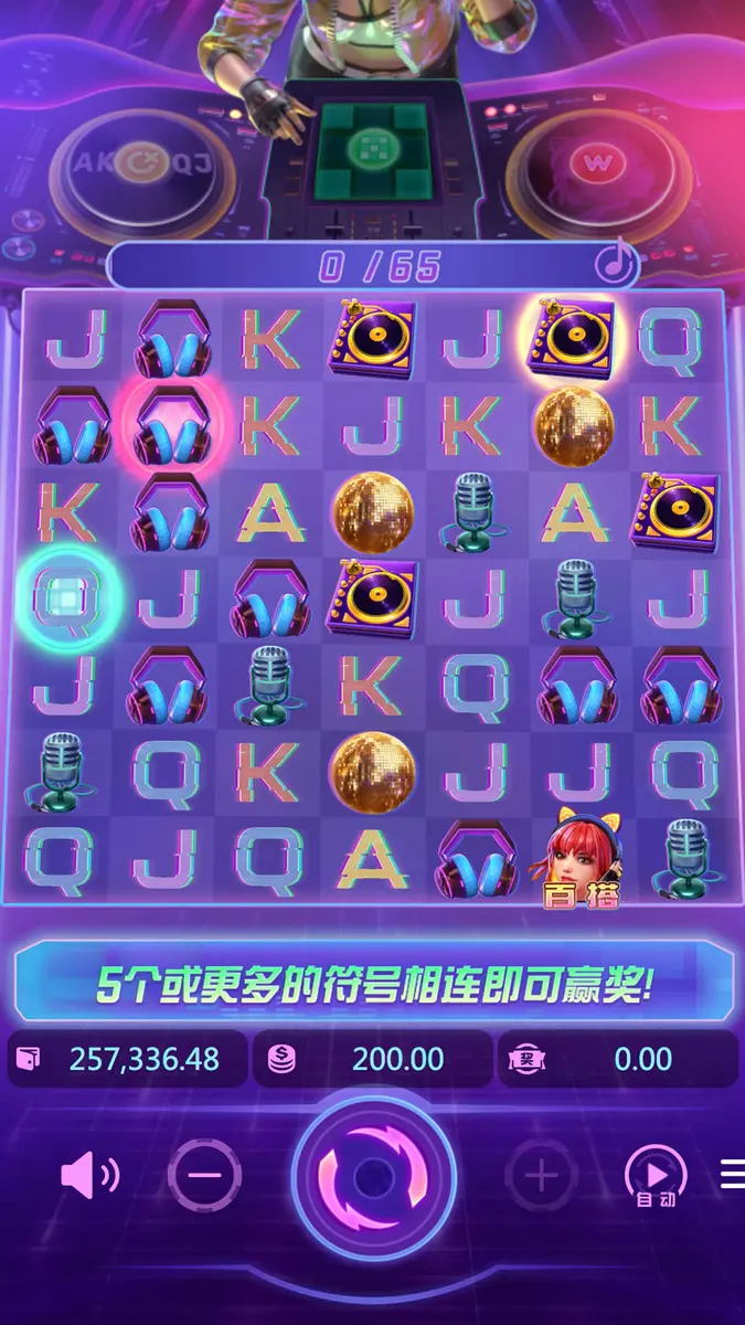 Rave Party Fever(電音派對)遊戲完整介紹 - 主遊戲畫面