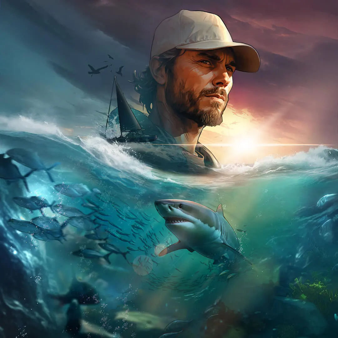 鯊魚賞金 Shark Bounty｜PG SOFT 深海獵鯊消除類老虎機完整介紹 - 橫向背景