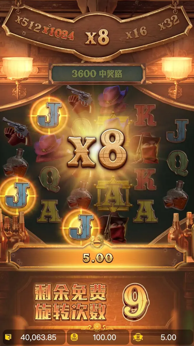 賞金大對決 Wild Bounty Showdown 遊戲介紹 - 免費旋轉畫面